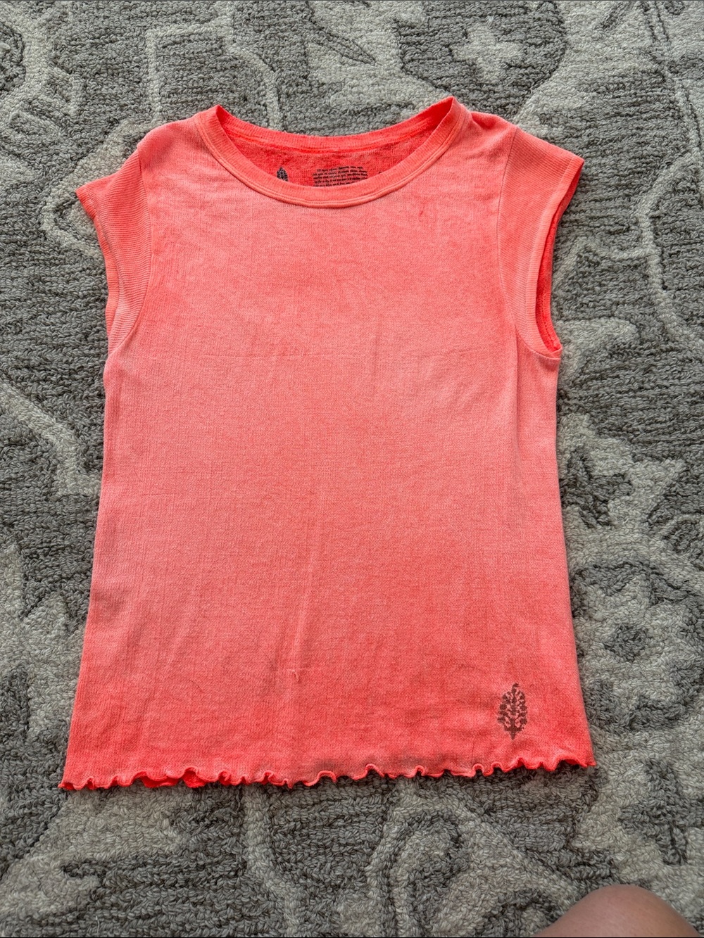 FP Free Movement/Free People 3 pieces: Coral & Green tops, Navy Cropped Tank Top - Picture 2 of 13